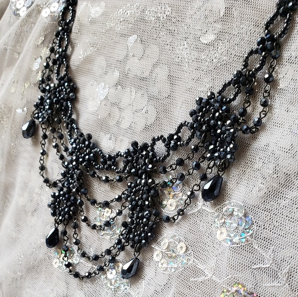 Beaded Bib Necklace - Picture 3 of 5